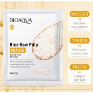 1pc- Bioaqua Raw Rice Pulp Beras Nasi Facial Mask Sheet