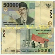 Uang Kuno 50.000 Rupiah Wr Supratman Tahun 1999