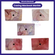 Macbook pro protective Case 13 Inch water/ M1 M2 M3 M4 Marble PINK casing includes silicone keyboard
