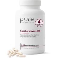 Pure TheraPro Rx Saccharin 10B-Saccharin Yeast Bacteria, 100 Billion CFU Per Serving, Patented Strai