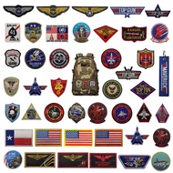 Velcro Patch TOP GUN Maverick Zhuangzhi Lingyun Complete Set Jacket 3D Embroidered Patch Cloth Stick