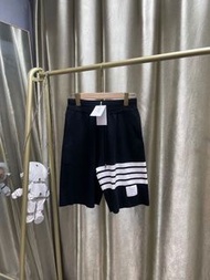 Thom Browne Shorts TB四杆logg提花針織短褲