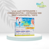 Live-well OSTESAMIN + CHONDROITIN + OSTEMSM 100(B2F1+MSM150'S) / 100'S