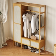 Use Wardrobe Floor Small Apartment Rental Room Hanger Storage Wardrobe Coat Rack Multifunctional Clo