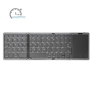 B089T Portable Folding Keyboard with Trackpad Rechargeable Mini Wireless  Keyboard for IOS and   C