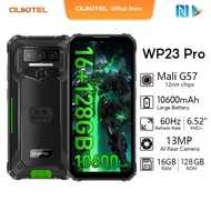 OUKITE WP23 Pro Rugged Smartphone (6.52“ HD+ 10600 mAh 16GB+128GB Android 13 Mobile Phones Mali G57 13MP NFC Cell Phone)
