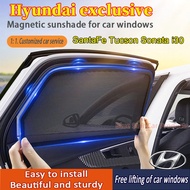 HyundaiSantaFe Tucson Sonata i30 magnetic sunshade, mosquito proof side curtain, sun protection and 