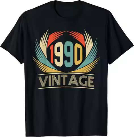 Retro Vintage Genuine Made in 1990 29th Birthday Gift 29 Yrs Mens T Shirt Customizable Print on Dema
