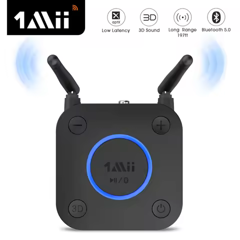 1Mii B06Pro Bluetooth 5.0 Receiver Audio aptX LL 3D Music Coaxial/Optical/2RCA/3.5mm Aux Bluetooth A