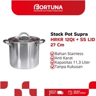 Stock Pot Supra HRKR 12Qt + SS LID