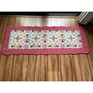 Quilt style kitchen rug
