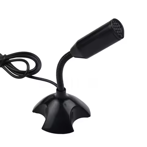 New Mini Desktop USB Microphone Adjustable Studio Speech Singing Streaming Stand Microphone PC Lapto