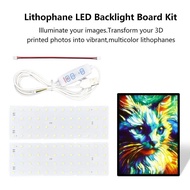 For Bambu lab P1 X1 A1 A1 mini 3d Printers Lithophane LED Backlight Board Kit DIY Lithophane Photo m