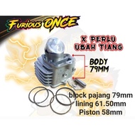 CLASS1 BLOCK 79MM BODY PAJANG PISTON 58MM