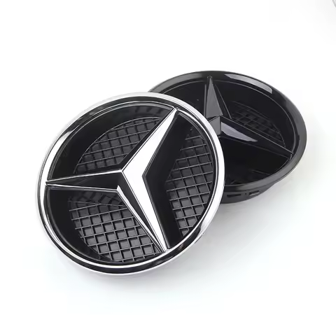3D Car Grill Emblem Star Badge Front Grill Logo For Mercedes Benz W204 W205 W213 X253 A B C E S CLA 
