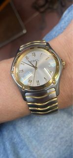 EBEL 瑞士製 鋼帶金邊石英錶37mm
