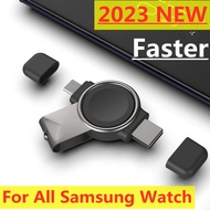 นาฬิกาชาร์จแบบไร้สายสำหรับ Galaxy Watch 4ที่ชาร์จแบบเร็วแท่นชาร์จสำหรับ Samsung Galaxy Watch 5 Pro/4/3/Active 2