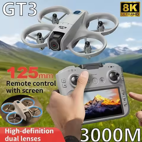 2025 GT3 Mini Drone 5G 8K GPS Aerial Photography Professional HD Camera Dynamic Light Brushless Remo