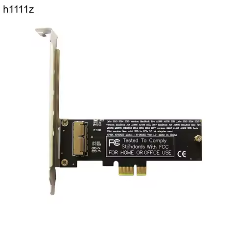 PCIe x1 Convert Card Riser Adapter for 2013 2014 2015 2017 MACBOOK AIR A1466 A1465 ME864 ME865 ME866