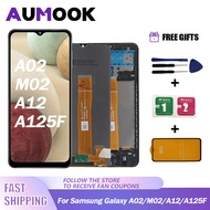 6.5"Original For Samsung Galaxy A02 M02 LCD Display With Frame For Samsung Galaxy A12 A125F Touch Screen Assembly Repair Parts