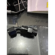 SWIVEL AN6 BLACK 45 degrees for TEFLON hose