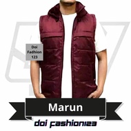 JAKET ROMPI PARASUT HIKING STAMVAN OUTDOOR lapisan Dakron kupluk  - Vest polos pria motor