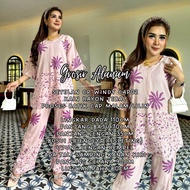 SET CP DAUNY - CP MENTARI - CP WINDY - Setelan Atasan dan Celana Panjang Batik Cap Malaman