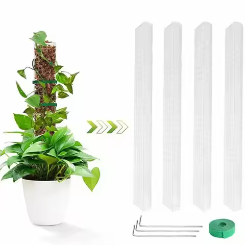 Climbing Plant Water Moss Column Indoor Plastic Moss Pole For Sphagnum Support Potted Plants Growth 