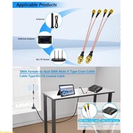 Doublebuy SMA Splitters Cable SMA Male to Double SMA Female Cable for 3G 4G Routers