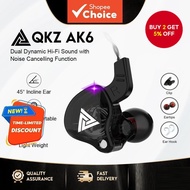 QKZ AK6 - AK6-X Sports Earphones High-Quality Dynamic Earbuds With Microphone Upgrade Version Bass E