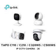 Tp Link Tapo C110/C210/C320WS/C500WS - 2K Resolution IP Camera CCTV 360 Pan/Tilt Wi-Fi