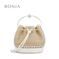 Bonia White Emma Bucket Bag