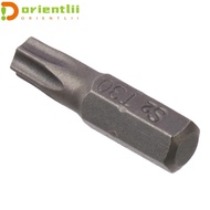 ORIENTLII 1pc Torx Bits, 25mm Length T6-T40 Screw Driver Bit, 1/4 Inch Hex Shank S2 Alloy Steel 6 Po