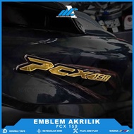 Embossed Acrylic Pcx 150 Emblem Honda Pcx 150 3D Embossed Acrylic Emblem/ E-Pcx 150/