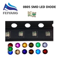 Set of 100 high-quality multi-use 0805 SMD LED diodes