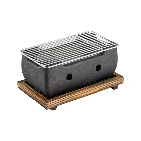 Japanese charcoal grill Aluminum alloy oven Small oven Korean cast iron barbecue plate Kebab oven in