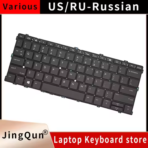 New US Russian Laptop Backlit Keyboard For HP EliteBook X360 1030 G2 1030 G3 1030 G4 HSN-104C-Q10C-Q