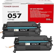 057 Toner Cartridge Black 2-Pack Compatible Replacement for Canon 057 057H CRG-057 MF445dw MF455dw T