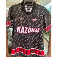 Jtt Kazoku Jersey JTT X JMT Men's Fashion Retro Collar Polo Shirt Tops Full Sublimation Tshirt Jmtxjtt Jersey with Collar Jtt Jersi Baju Unisex