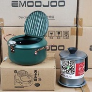 日式翻蓋天婦羅油炸鍋帶溫度計控溫燃氣家庭小型深炸油家用小炸鍋