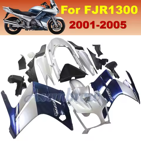 Metallic Blue Silver Fairings For YAMAHA FJR-1300 2001 2002 2003 2004 2005 FJR 1300 01-05 FJR1300 Mo
