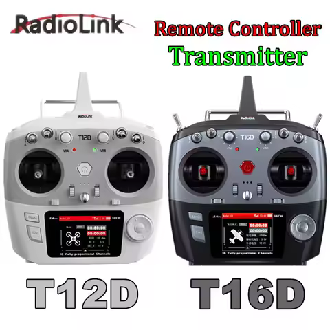 RadioLink T12D T16D Remote Control with Receiver Supports ELRS High-Frequency Head for UAV FPV Remot