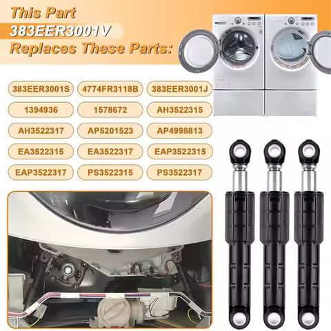 BISMZ 383EER3001S 383EER3001V Washer Shock Absorber Replacement for LG, Kenmore/Sears Washers