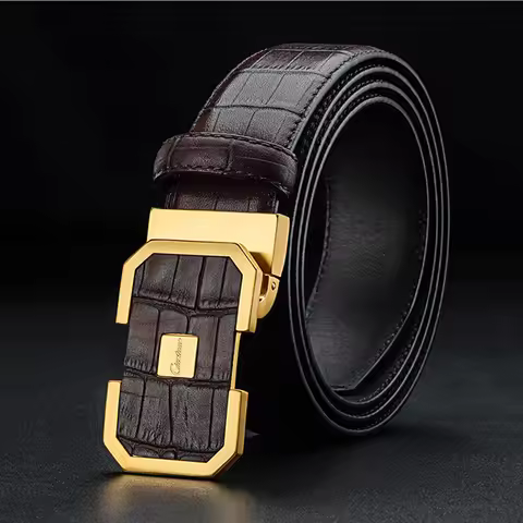 2026 Ciartuar official store new fashion belt men genuine leather strap high quallity first layer lu