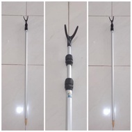 Cagak Joran Tegek Aluminium Sambung 3 Adjustable Length