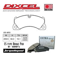(BRAKE PAD FOR FRONT CALIPER CAYENNE (92A) 3.6S 4.8GTS 19Z 6 POT BREMBO) DIXCEL ES Type 0-600°C Brak