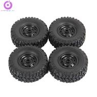 4Pcs 65mm Tire Tyres Wheel for MN D90 D99S MN-90 MN91 MN98 MN99S WPL C14 C24 C24-1 C34 B14 B24 B36 R