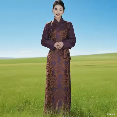 2025 Popular Lhasa clothing women's Bola dress retro Tibetan style