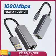 1000Mbps,USB 3.0 Type-CRJ45,Android、USB,MacBook、PC,Windows XP/7/8/10  Penyesuai Ethernet 1000Mbps US