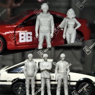 1/64 scale Initial D / MF ghost figures